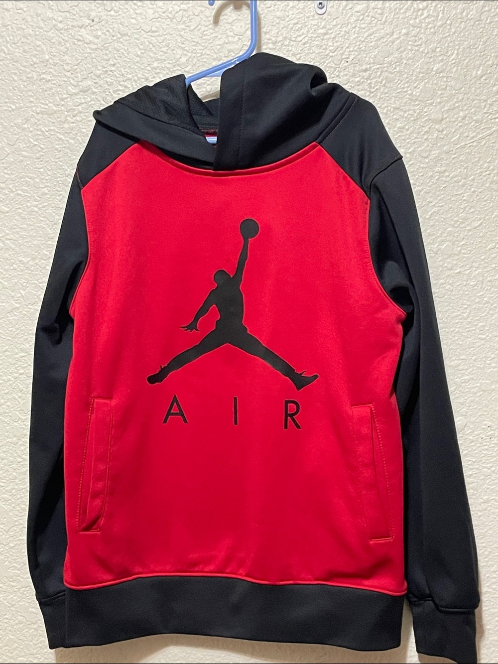 Nike Air Boy's Red And Black Hoodie. Good Condition. Size M.